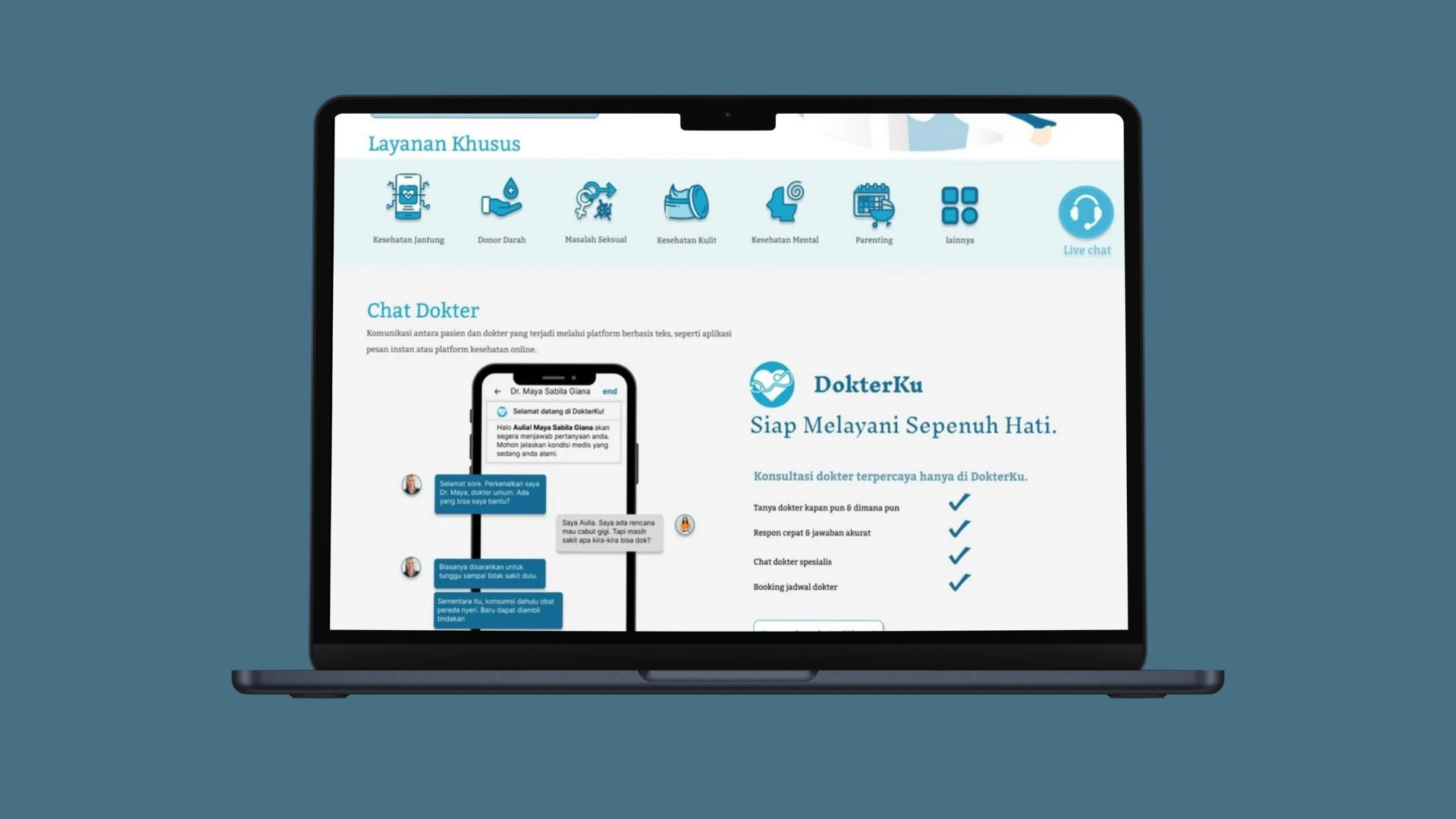 DokterKu Website Design