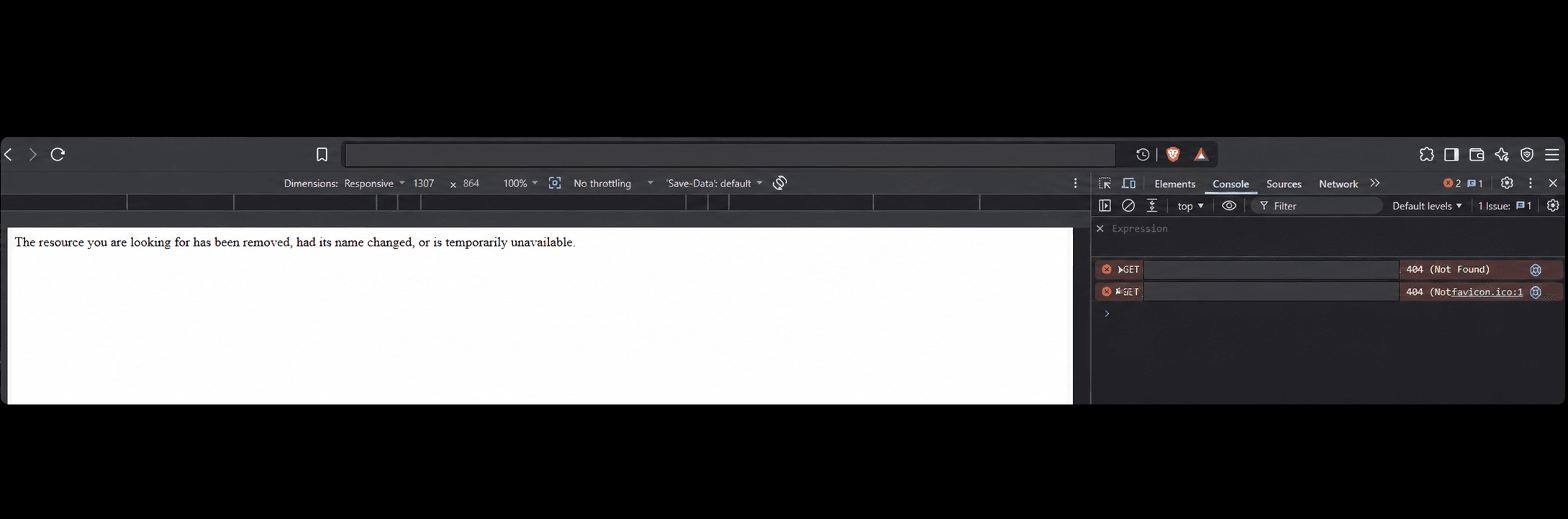 Sanitized payment link 404 evidence